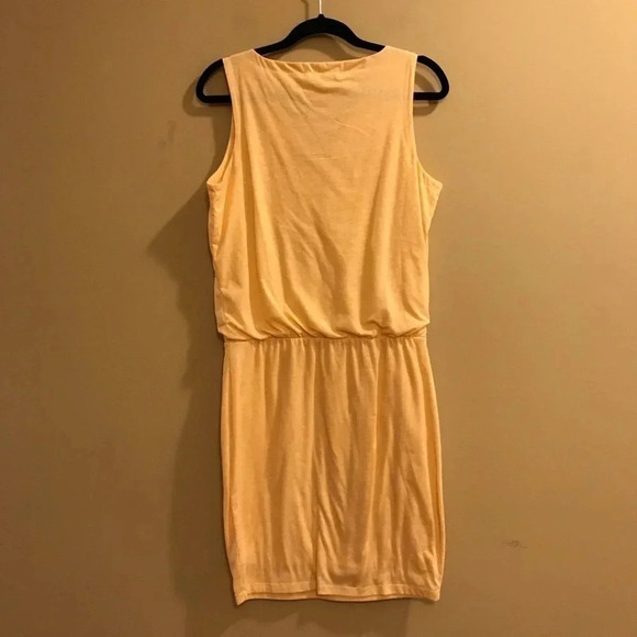 Athleta Peach Orange Coral Linen Blend Sleeveless Vita Dress Women’s Size Small - Picture 7 of 12